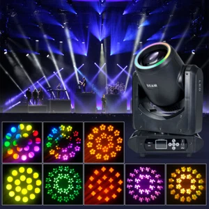 LED 200W Beam Moving Head Light with Halo Aperture DJ Stage Party Disco Light - Picture 1 of 14