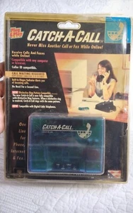 Vtg Catch A Call Telephone Line Adapter for Phone Internet Fax Plug & Play NEW  - Zdjęcie 1 z 4