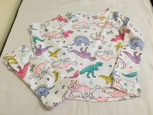 New Carter's Girls Dinosaur Pajama 2pc Set Snug fit Long Sleeve and Pants manySz - Picture 1 of 1