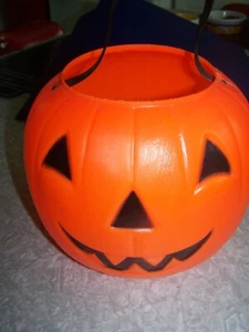 VINTAGE EMPIRE BLASFORM JACK O'LANTERN HALLOWEEN SÜSSIGKEITENEIMER / EIMER - Bild 1 von 1