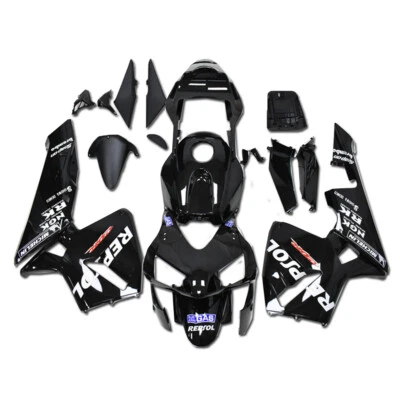 FK 注塑塑料黑色 Repsol 整流适合 lor 本田 2003 - 2004 CBR600RR m054 — 第 1/4 张图片