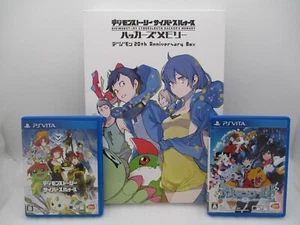 Juego de 3 juegos PS VITA Digimon mundo e historias Cyber Sleuth & Hacker's Memory 20th - Imagen 1 de 8