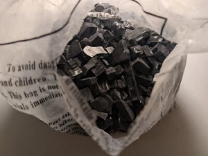 9 Pfund Beutel schwarzes zerkleinertes Glas Zuschlagstoff - Feuerstelle, Kunst, Aquarium, Handwerk - Bild 1 von 2