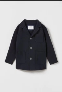 ZARA NWT blazer pocket knit size 10 years  Colour dark blue - Picture 1 of 3