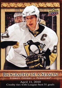 2010-11 Upper Deck Biography of a Season #2 Sidney Crosby