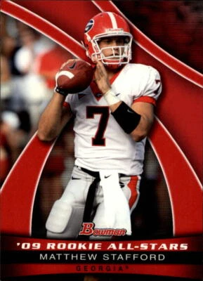 2009 Bowman Draft Rookie All-Stars #AS10 Matthew Stafford - NM-MT - Image 1 of 2