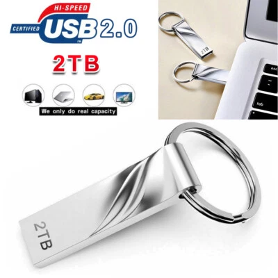 USB 2.0 Flash Drive 2TB High Speed Data Memory Storage Thumb Stick For PC LAPTOP