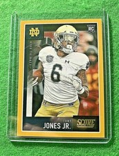 TONY JONES JR. GOLD PARALLEL ROOKIE CARD JERSEY #6 SAINTS 2020 SCORE FOOTBALL RC