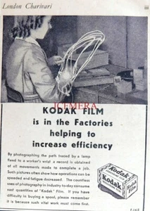 KODAK FILM WW2 Factory Efficiency Advert, Small Original 1944 Print : 666/23 - Foto 1 di 1