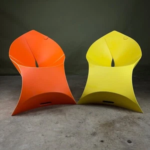 Orange and Yellow Flux Foldable Chairs - Picture 1 of 9