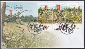 ISRAELE Sc # 1809a-c FDC STRISCIA di 3 UCCELLINI da SHEETLET, incl. NAT'l BIRD di ISRAELE - Foto 1 di 1