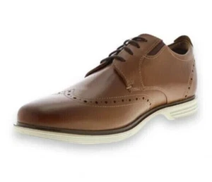 Nunn Bush Mens Sz 13 New Haven Oxford Cognac Dress Shoes Brown Genuine Leather - Picture 1 of 15