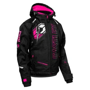 Castle X Strike G6 Women's Snowmobile Jacket - Black/Pink Glo - Picture 1 of 12