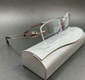 Gafas sin montura Charmant Line Art XL2117 marrón 52-17-135 Case Inc - Imagen 1 de 11