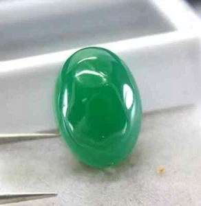AAA Emerald Cabochon Oval Use for Engagement ring Loose cab 7.60 Ct Lab Created - Picture 1 of 1