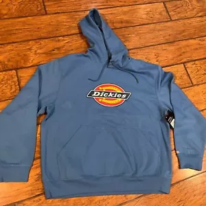 Dickies Blue Hoodie Men’s 2XL super soft front pocket casual comfort NWT - Picture 1 of 11
