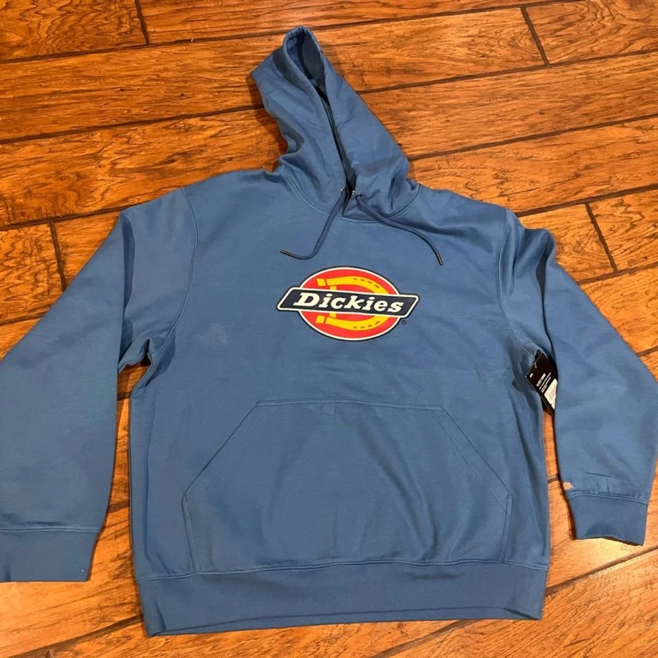 Dickies Blue Hoodie Men’s 2XL super soft front pocket casual comfort NWT - Image 1 of 4