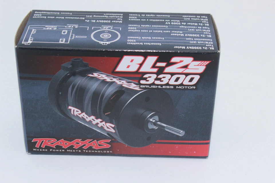 Traxxas TRX 3384  BL-2S Brushless Motor 3300kV Slash 4x4  Rustler 4x4 NEU OVP - Bild 1 von 3