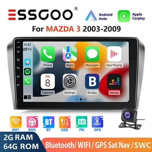 Apple Carplay for Mazda 3 2004-2009 Radio Car Stereo GPS 64G RDS BT FM Sat +AHD - Foto 1 di 13