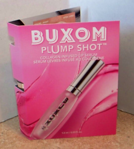 Lot of 2 BUXOM PLUMP SHOT COLLAGEN INFUSED LIP SERUM CLEAR .03 OZ TRAVEL SIZE