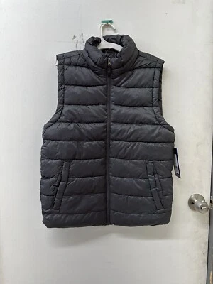 NWT / IZOD Mens Quilted Puffer Vest - Charcoal - SIZE: Small - Image 1 of 4