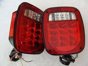 76-06 Wrangler CJ YJ TJ LED LUCES TRASERAS PARA REMOLQUE JEEP RUBICON TODOTERRENO - Imagen 1 de 4