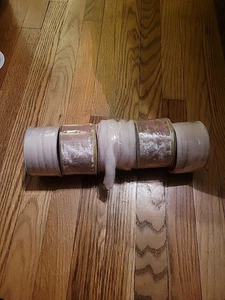 NEW Celebrate It Wired Edge Ribbon 2.5" Wide x 20 Ft 2x Blush Pink Velvet +extra - Picture 1 of 5