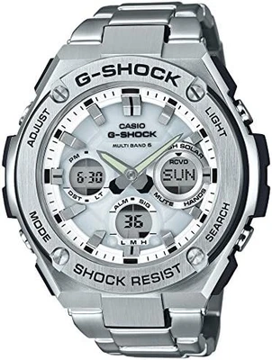 Reloj Casio G-STEEL Radio Solar GST-W110D-7AJF Plateado Hombres Analógico Digital Foto 1 de 4