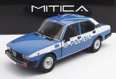 MODELLINO AUTO STATICO ALFA ROMEO ALFETTA 2000 POLIZIA STRADALE 1978 POLICE 1:18 - Immagine 1 di 4
