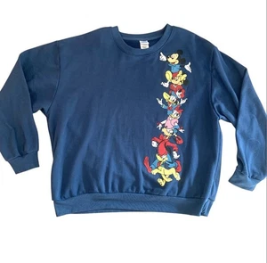 Disney Mickey Mouse And Friends Blue Sweatshirt Women’s Size XXL - Picture 1 of 5