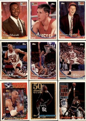 1993-94 Topps Basketball Series 1 Complete Your Set #1-100 You Pick! - Image 1 of 2