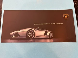 Lamborghini Aventador LP700-4 2014 Roadster folleto inglés - Imagen 1 de 6