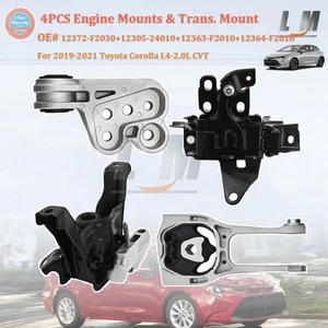Engine Mounts & Automatic Trans. Mount 4PCS For Toyota Corolla 19-21 L4-2.0L CVT - Picture 1 of 19
