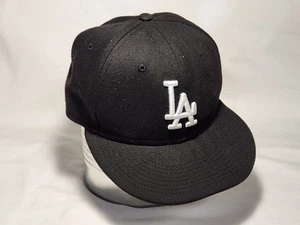 LA Dodgers New Era 59Fifty Ballmütze/Kappe Erwachsene Größe 7 schwarz - Bild 1 von 3