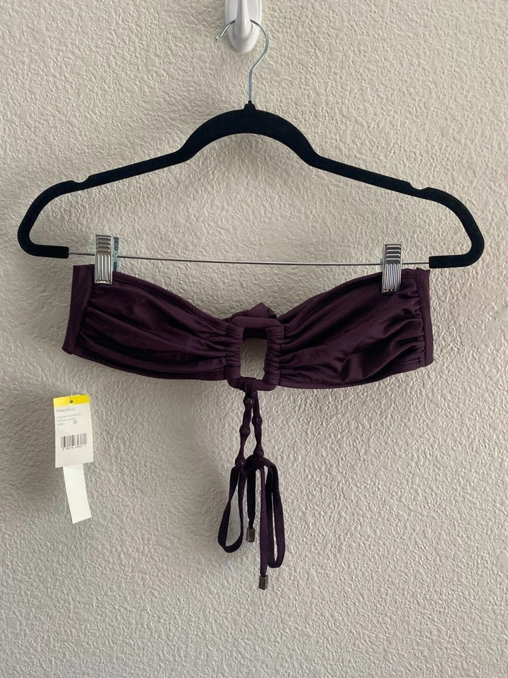 Top de bikini Perry Ellis x Victoria's Secret color ciruela talla mediana nuevo con etiquetas $64 Foto 1 de 4