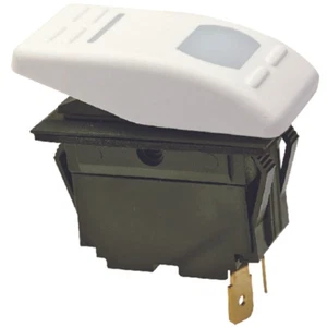 Seachoice 10971 Rocker Switch On-Off SPST Illuminated White LC - Picture 1 of 8