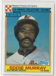 Eddie Murray 1984 Topps Purina Insert #1 of 33.   ORIOLEN - Bild 1 von 1