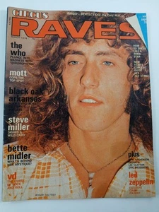 März 1974 Circus Raves Magazin - The Who Led Zeppelin Poster - Bild 1 von 9