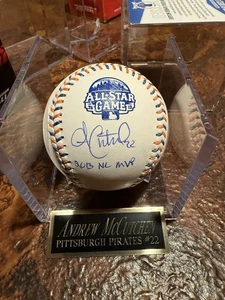 Andrew McCutchen Signed 2013 All Star Baseball Beckett Coa 2013 NL MVP Script - Picture 1 of 3