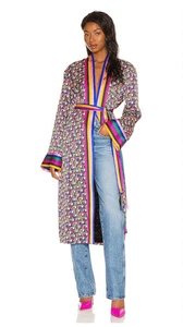 Revolve tell your friends x Playboy Medium Morgenmantel Seide - Bild 1 von 8