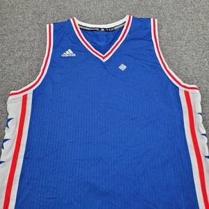 Adidas Philadelphia 76ers Jersey Men Medium Blue Swingman Phila Tough Tank Shirt - Picture 1 of 18