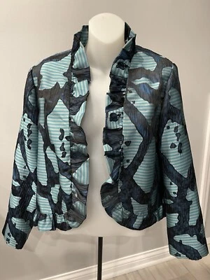 Designer Grace Chuang New York Open Front Jacket Unique Design sz M Events/Party - Image 1 of 4