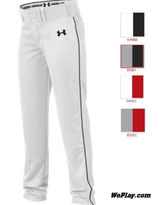 Under Armour Mens Next Open Bottom Piped Baseball Pant UBP7WBM List 40.00