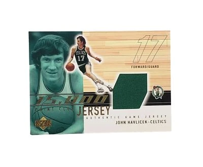 Футболка Джона Гавличека 2001-02 Upper Deck 15000 Point Club NoJH-15K Boston Celtics - Изображение 1 из 4