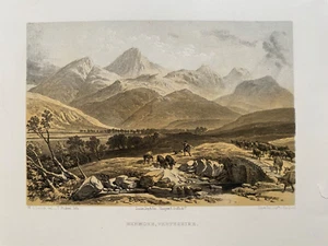 1847 Antique Print;  Ben More, Perthshire after Picken & Leitch - Picture 1 of 3