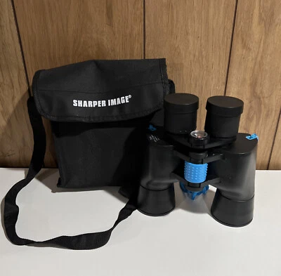 Sharper Image Coated Optics 7x50 Black Binoculars Outdoors Hunting Bird Watching - Image 1 of 4