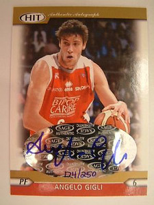 2005 SAGE HIT Autographs Gold #A12 Angelo Gigli #174/250 