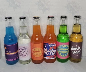 Fallout Nuka Cola Bottles Set of 8, unofficial/handmade - Picture 1 of 2