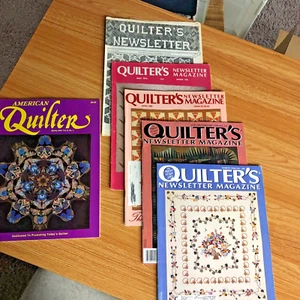 Lot Of Quilter's Newsletter Magazine 70s 80s 90s Quilt Patterns Tulips Vintage - Picture 1 of 21