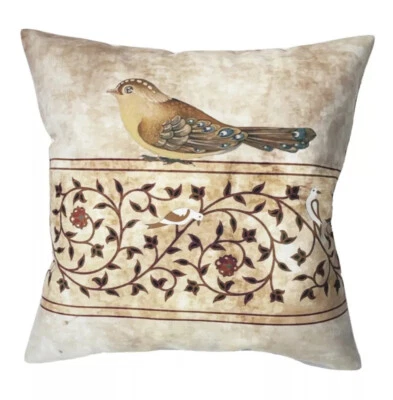 Almohada de terciopelo fino persa - 15" X 15" Foto 1 de 3